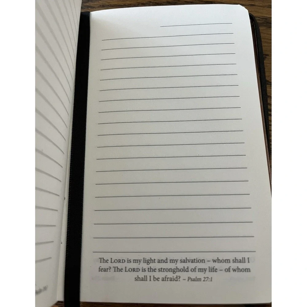 2015 Christian Art Gifts Journal Diary Bible Verses Faux Leather Cover Unused